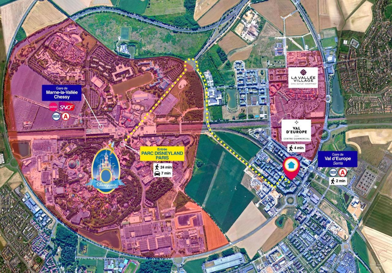 Disneyland-Paris 7 Pers, Netflix, Wifi, 2 Parking Chessy  Ngoại thất bức ảnh